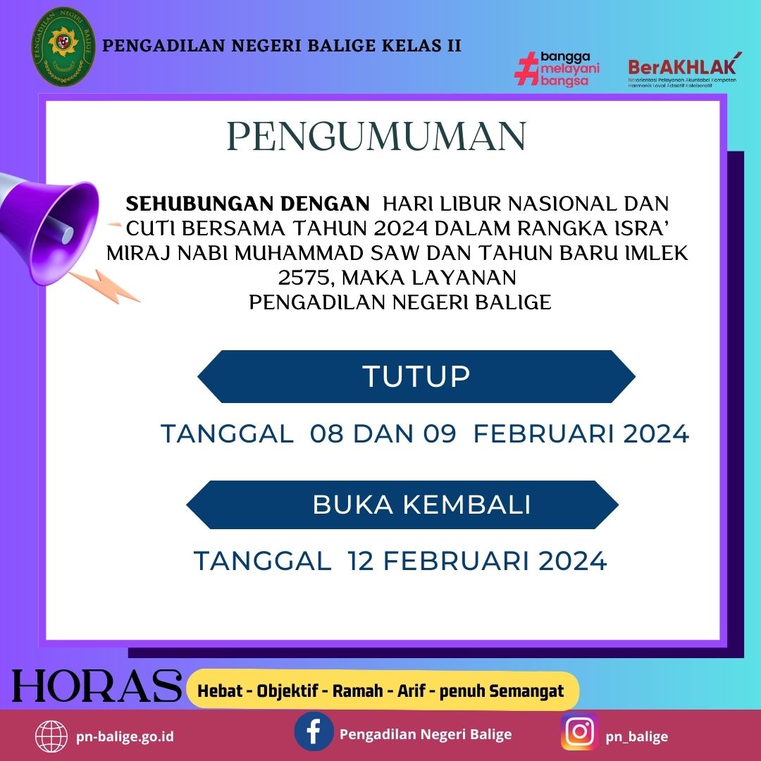 PENGUMUMAN 